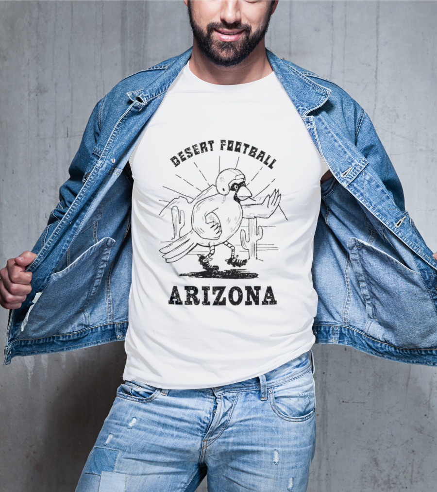 Arizona Cardinals Desert Football Arizona Cactus Helmet T-Shirt