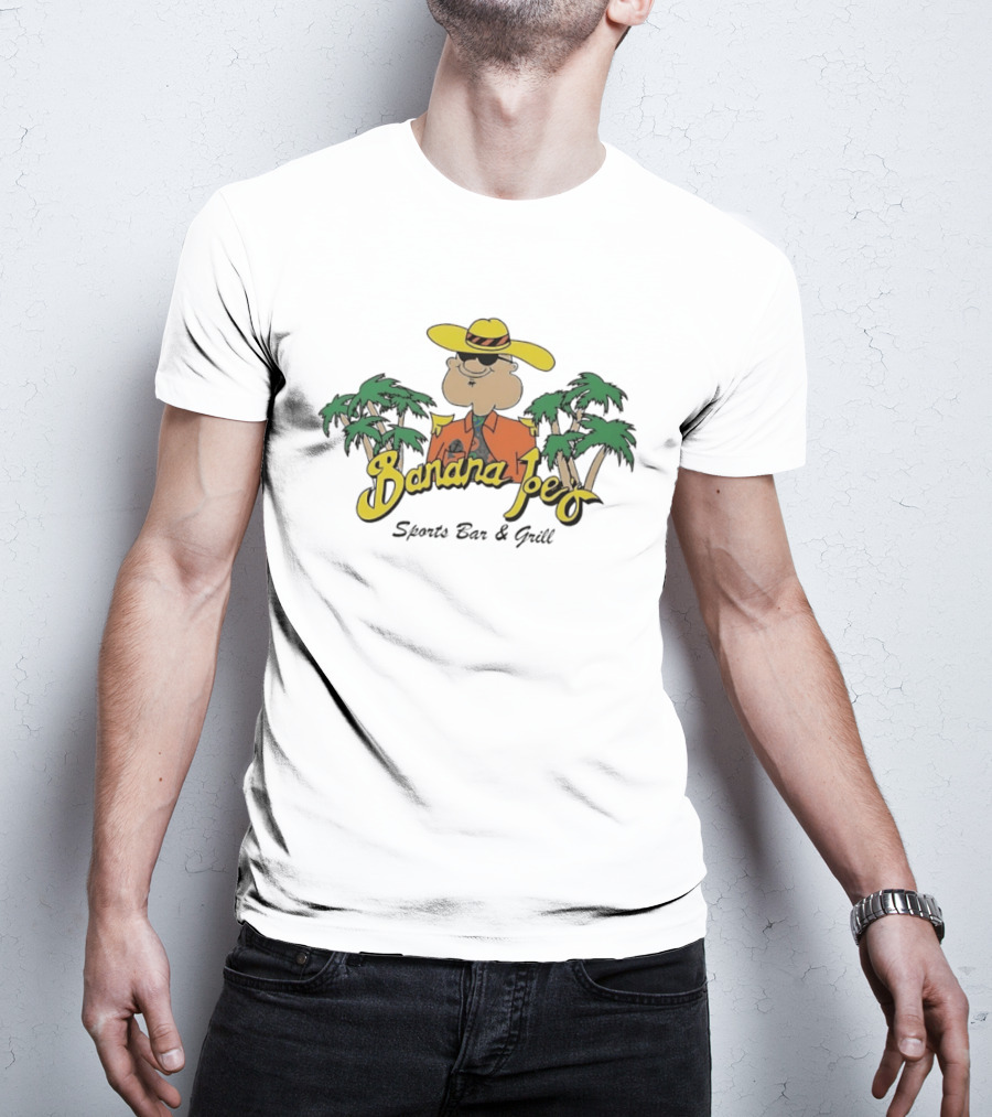Banana Joe's Sports Bar & Grill Tropical Palm Island Vibes T-Shirt