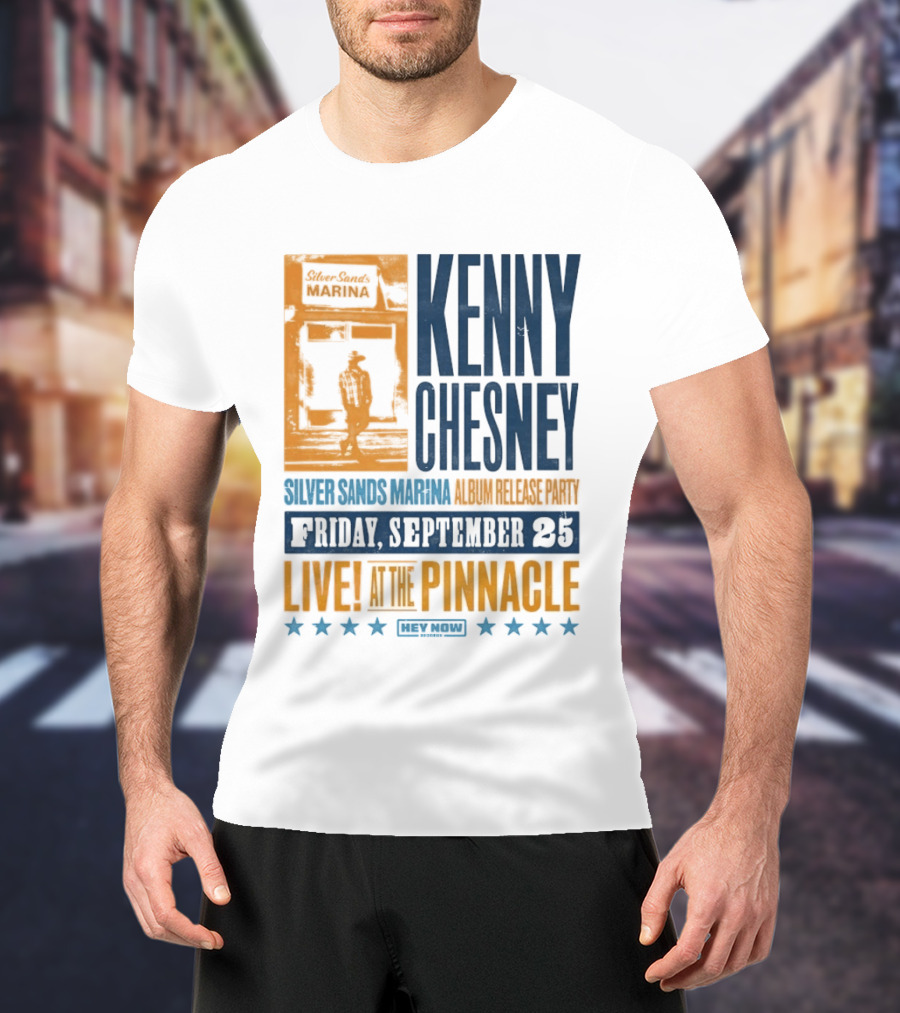Kenny Chesney Silver Sands Marina Album Release Party Friday September 25 Live At The Pinnacle Stars T-Shirt
