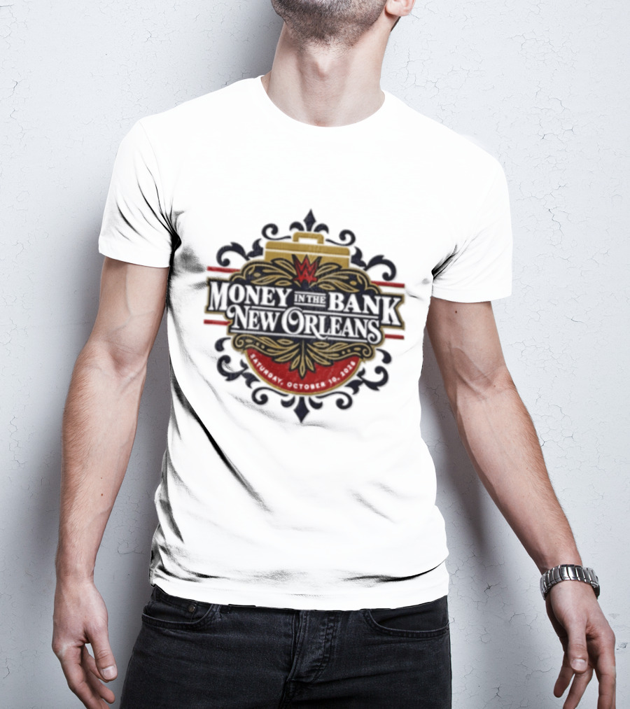 Money In The Bank New Orleans WWE Event October 10 2026 T-Shirt