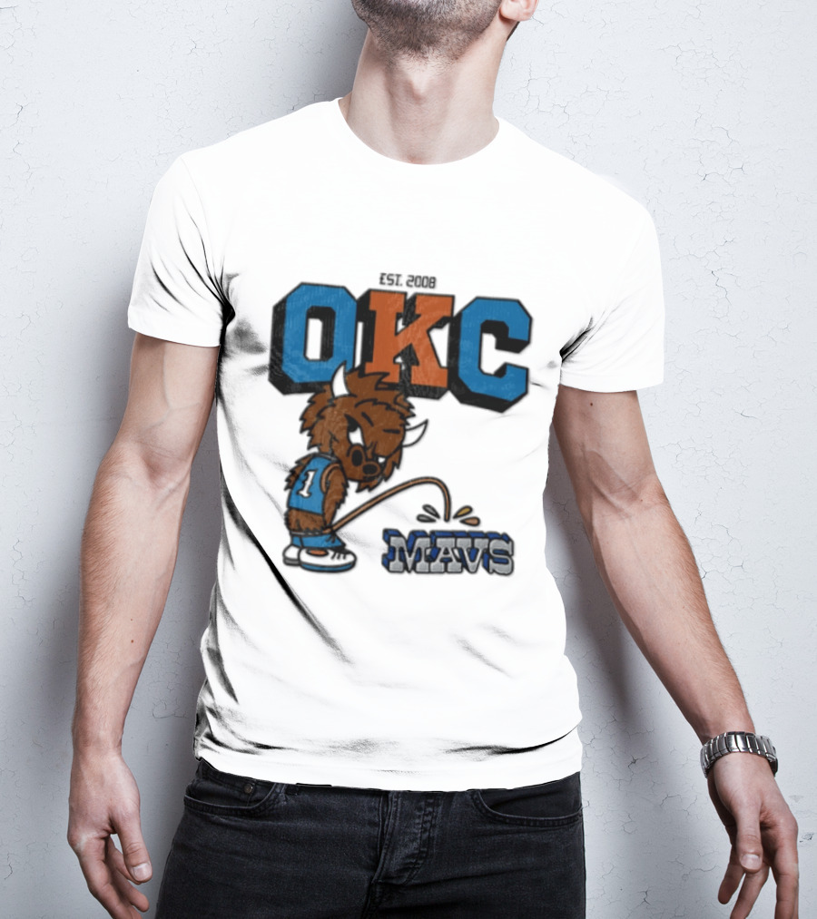 Oklahoma City Thunder Rumble On Dallas Mavericks Mavs Rivalry T-Shirt