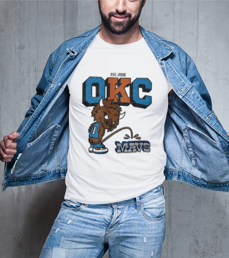 Oklahoma City Thunder Rumble On Dallas Mavericks Mavs Rivalry T-Shirt