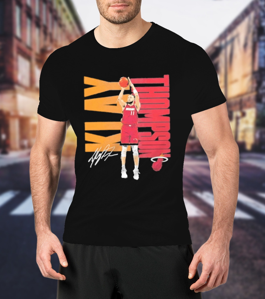 Klay Thompson Miami Heat 11 Basketball Player Signature T-Shirt