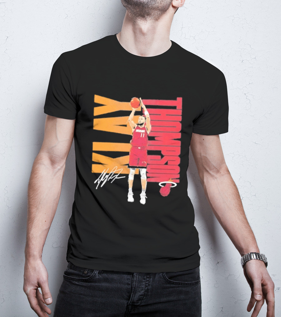 Klay Thompson Miami Heat 11 Basketball Player Signature T-Shirt