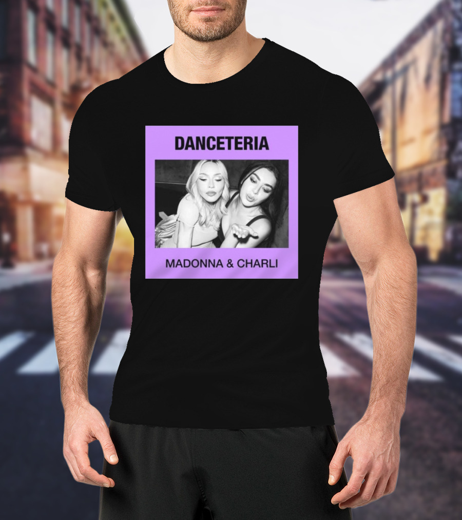 Danceteria Madonna & Charli Nostalgia 80s Club Scene T-Shirt