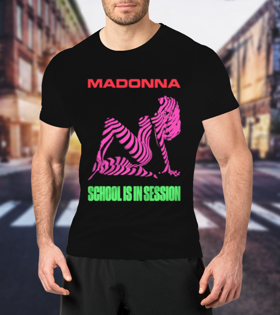 Madonna School Is In Session Pink T-Shirt