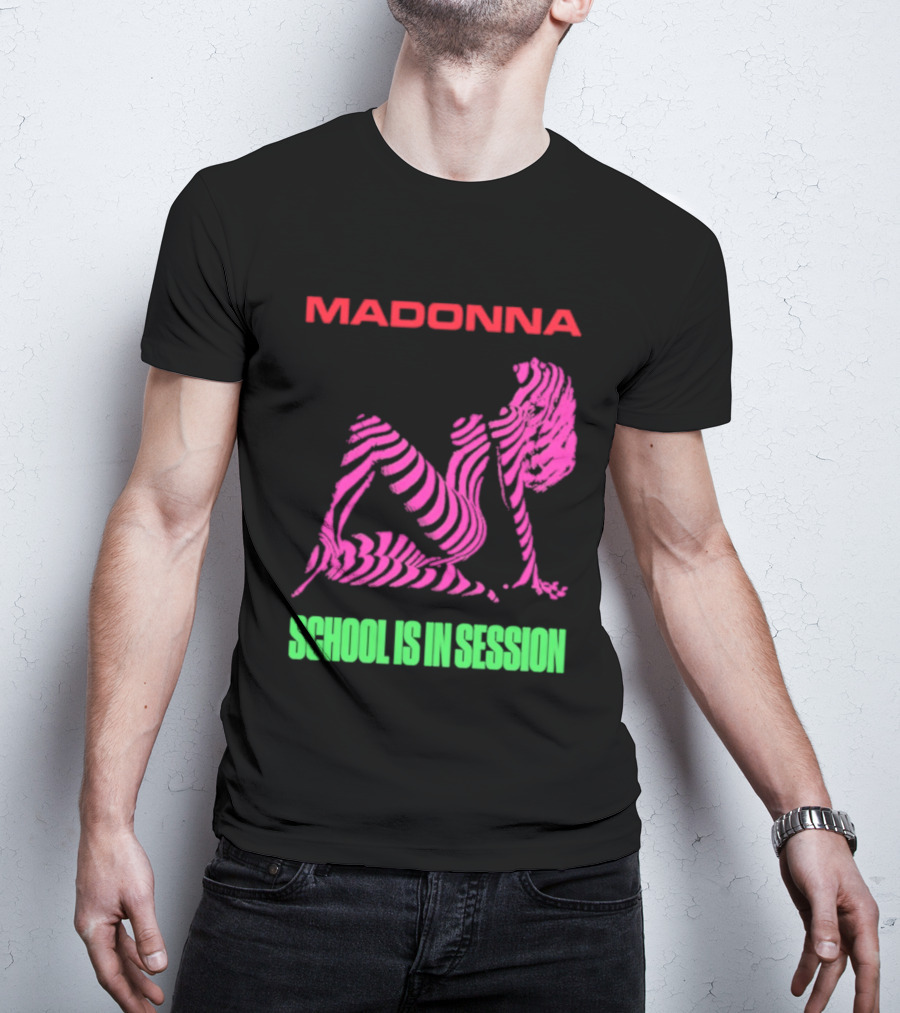 Madonna School Is In Session Pink T-Shirt