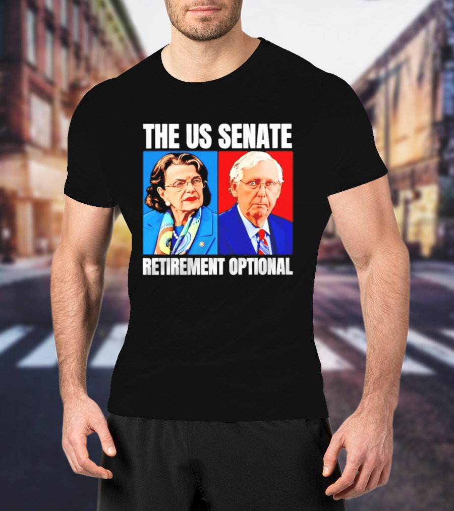 Dianne Feinstein Mitch McConnell The US Senate Retirement Optional T-Shirt