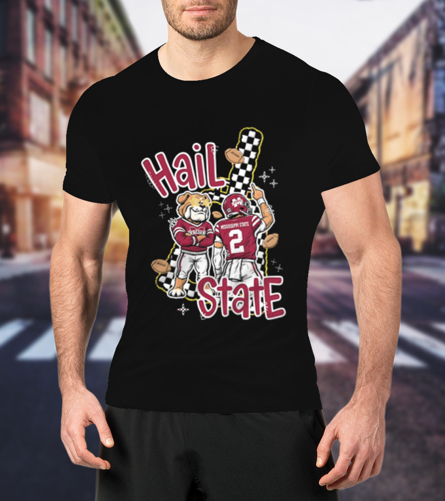 Mississippi State Hail Bulldogs Football Team Spirit T-Shirt