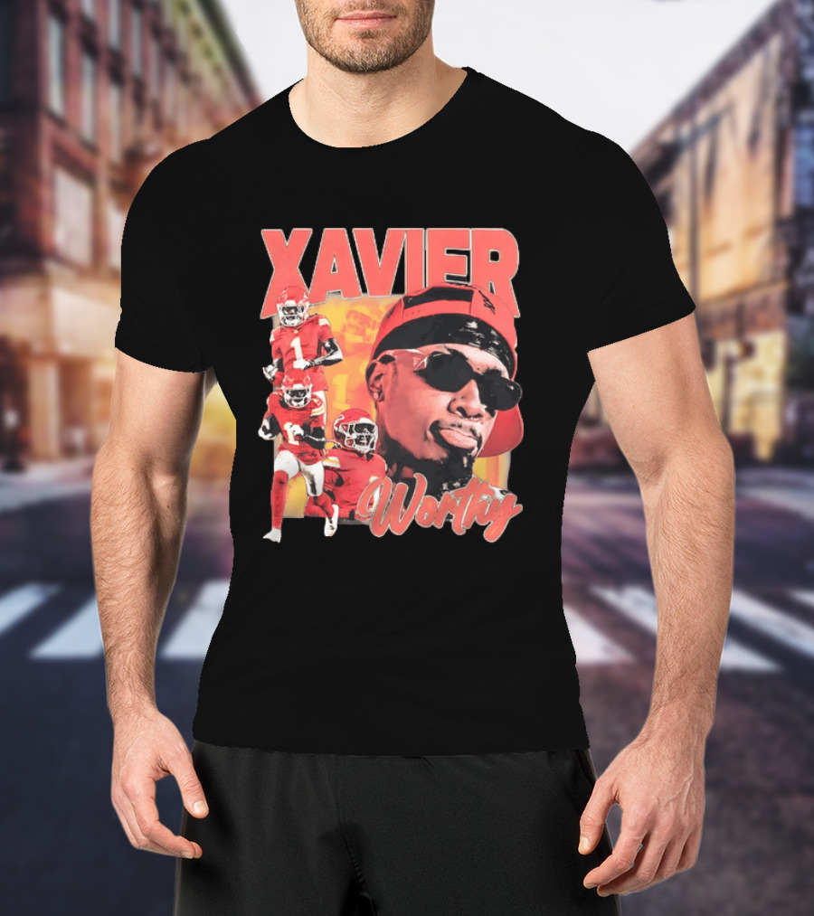 Xavier Worthy Kansas City Chiefs Football Player T-Shirt