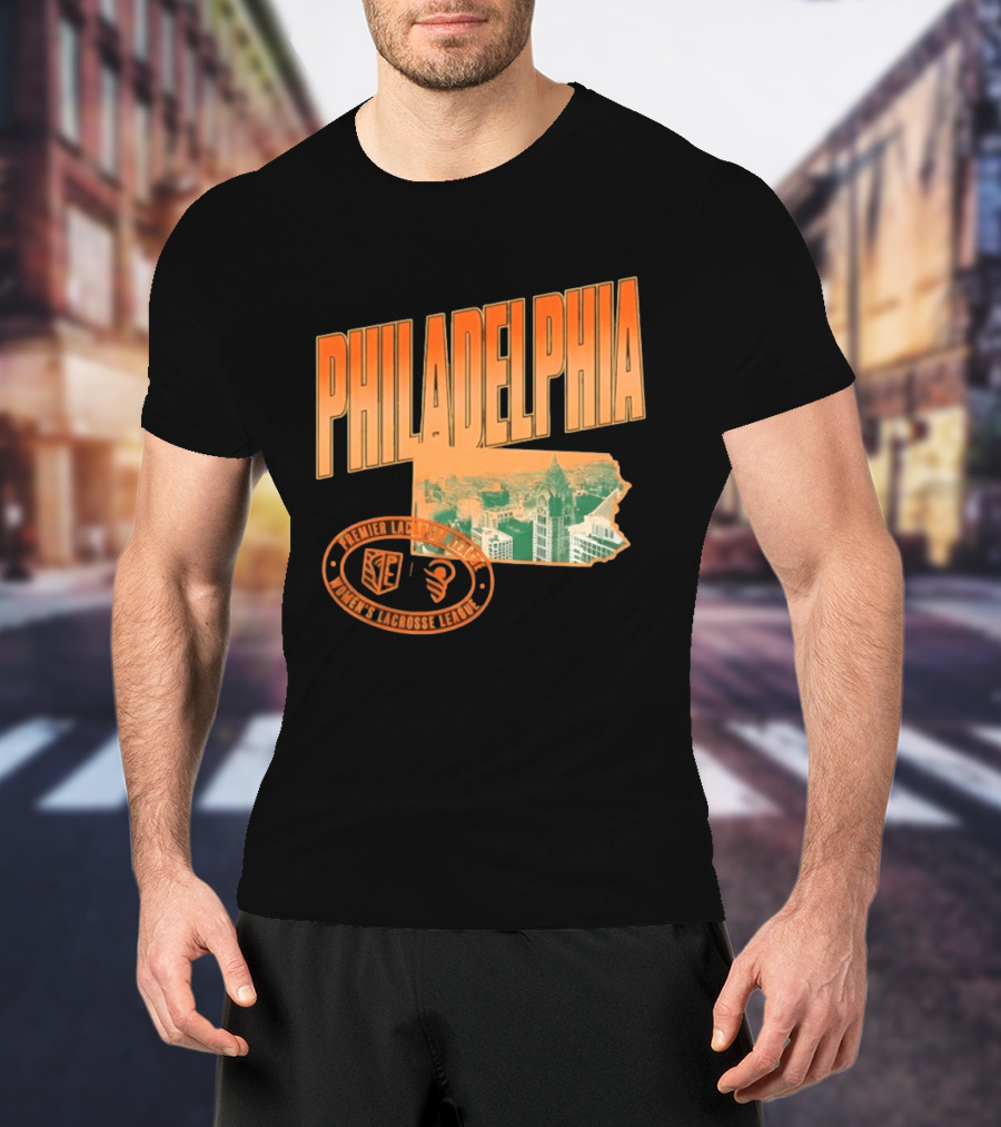 Philadelphia Premier Lacrosse League Women's Lacrosse Skyline T-Shirt