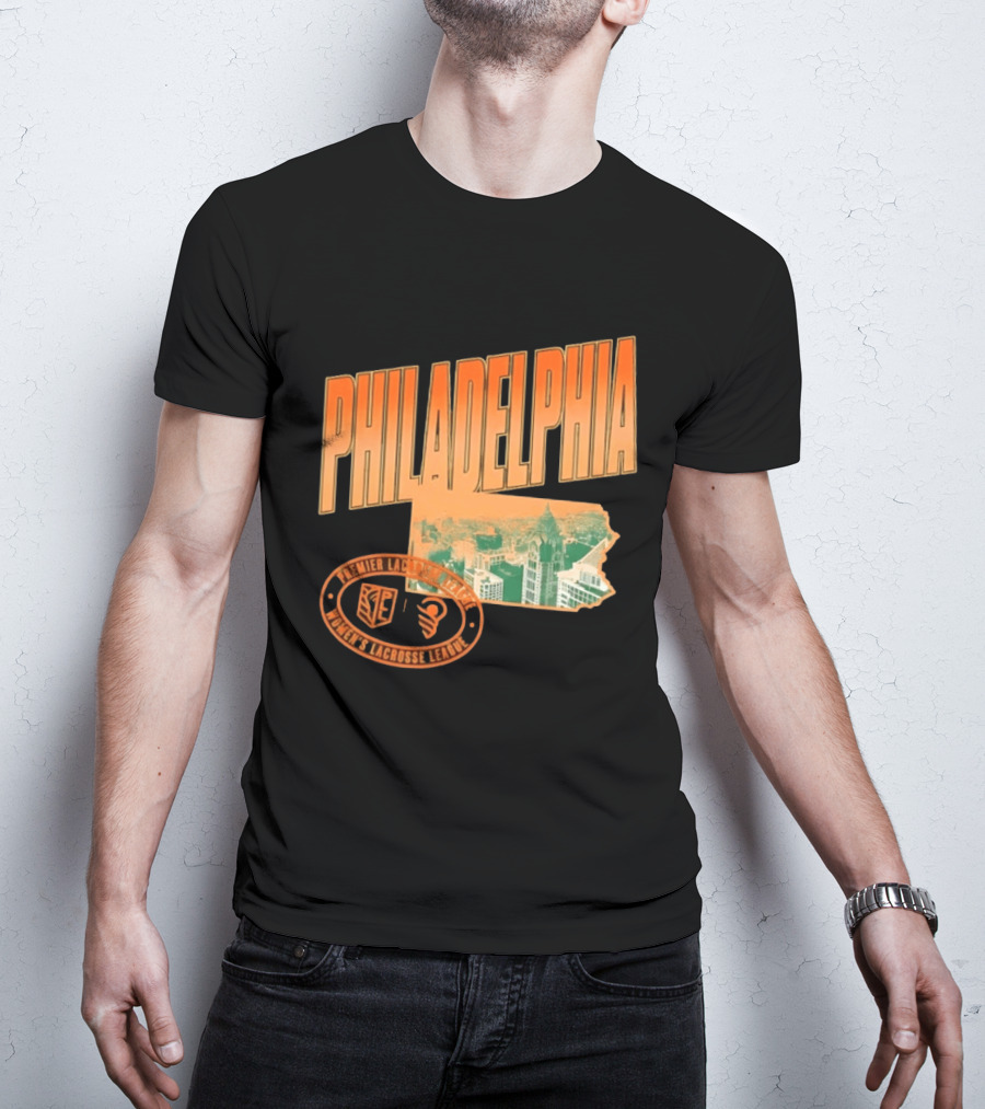 Philadelphia Premier Lacrosse League Women's Lacrosse Skyline T-Shirt
