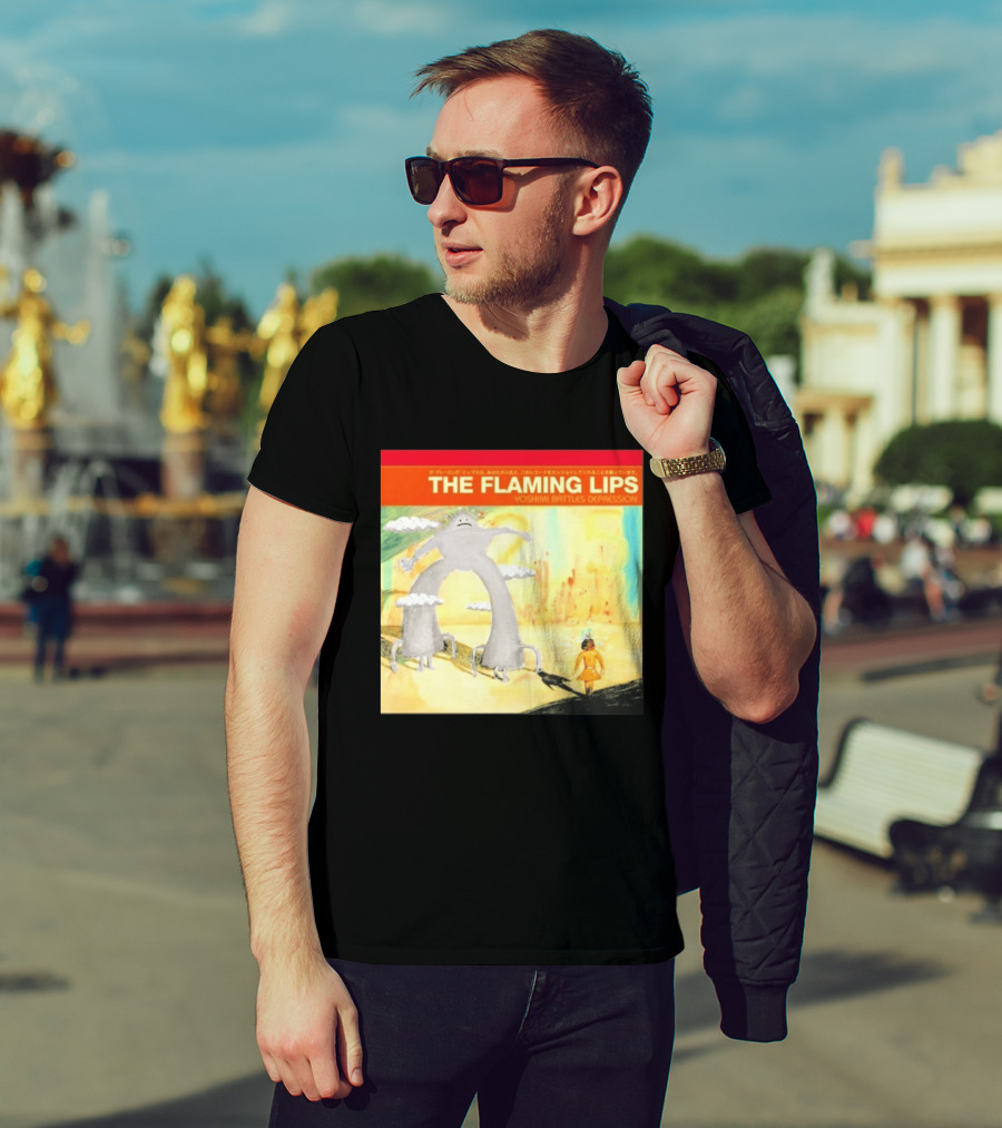 The Flaming Lips Yoshimi Battles Depression Mystery Creature And Girl In Fantasy World T-Shirt