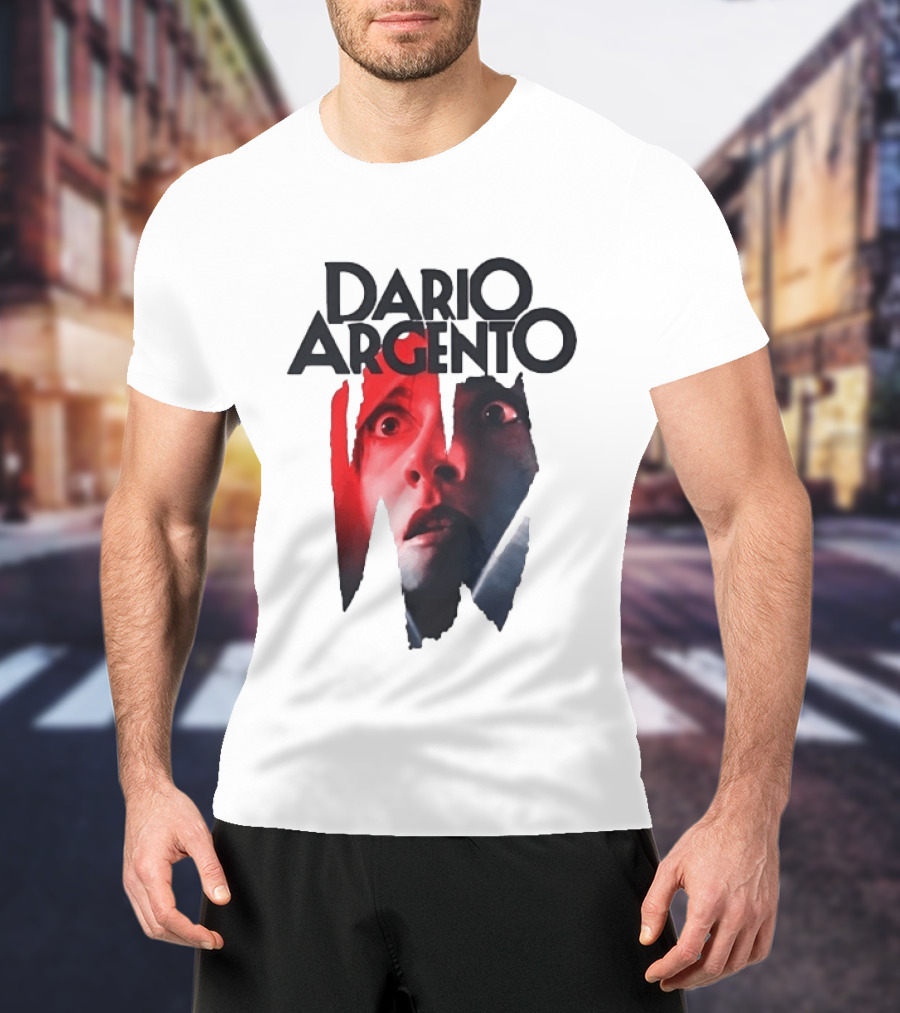 Dario Argento Horror Film Director Giallo Thriller Iconic Face T-Shirt