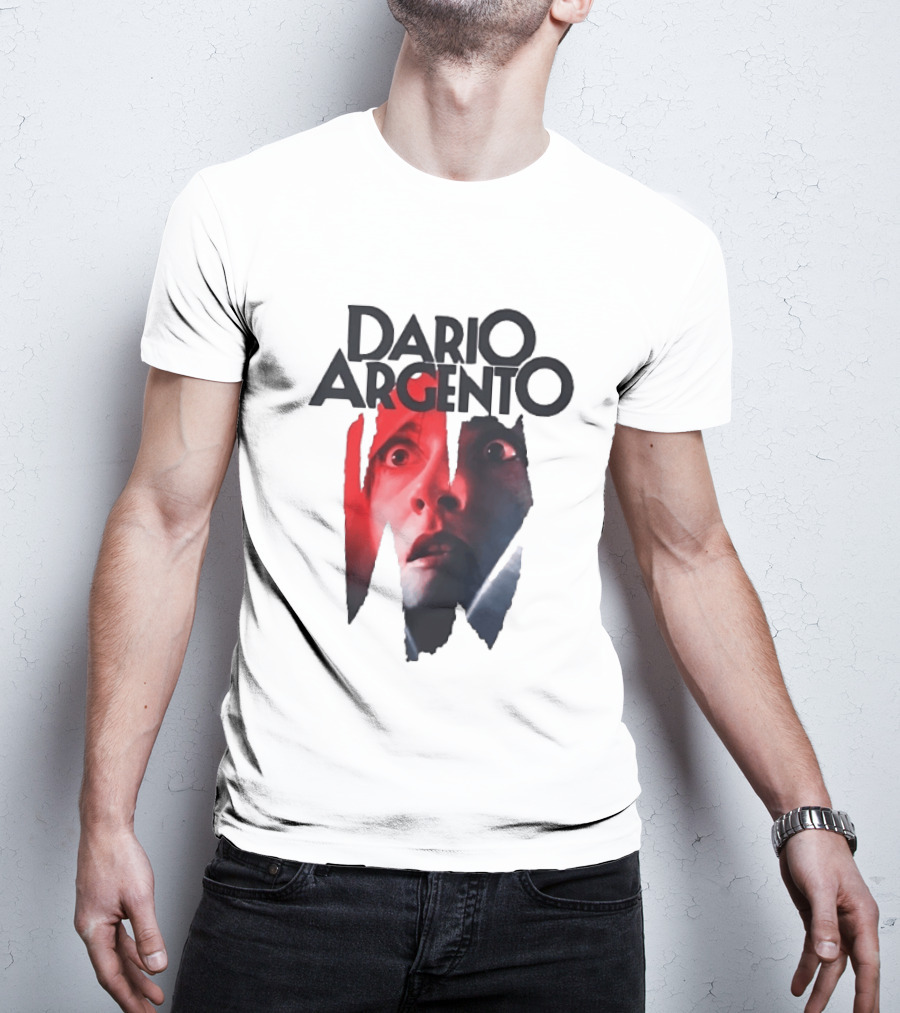 Dario Argento Horror Film Director Giallo Thriller Iconic Face T-Shirt