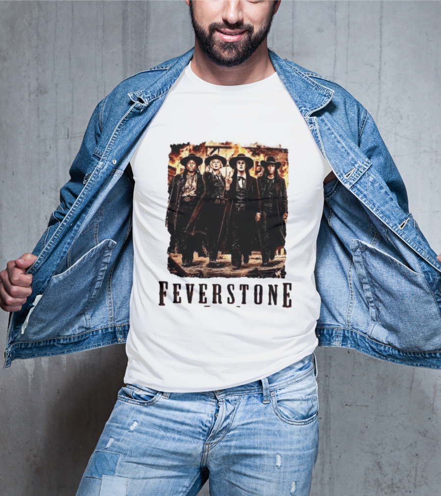 Feverstone Western Outlaw Group Cowboy Gunslinger T-Shirt