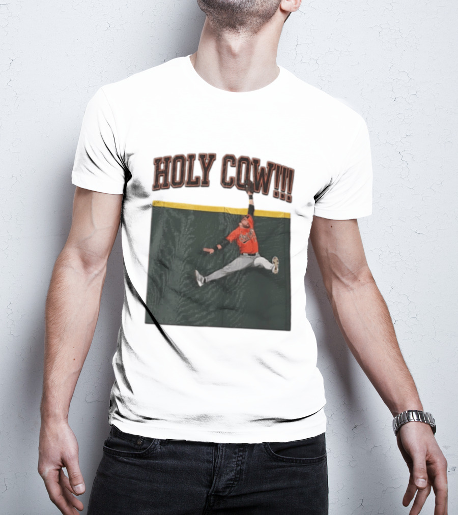 Holy Cow Colton Cowser Baltimore Orioles Catch 2026 T-Shirt