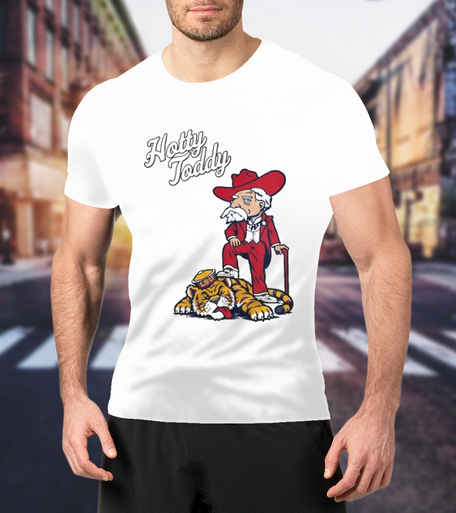 Hotty Toddy Ole Miss Mascot Triumph Over LSU Tiger 2026 T-Shirt