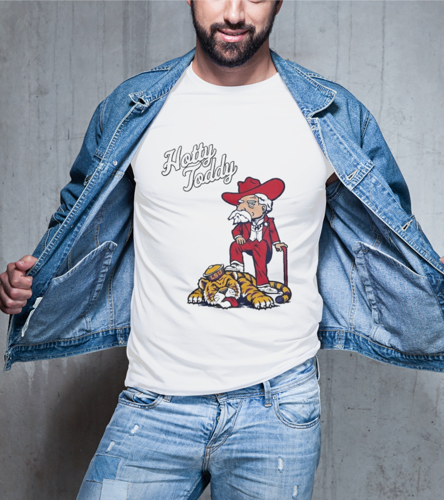 Hotty Toddy Ole Miss Mascot Triumph Over LSU Tiger 2026 T-Shirt
