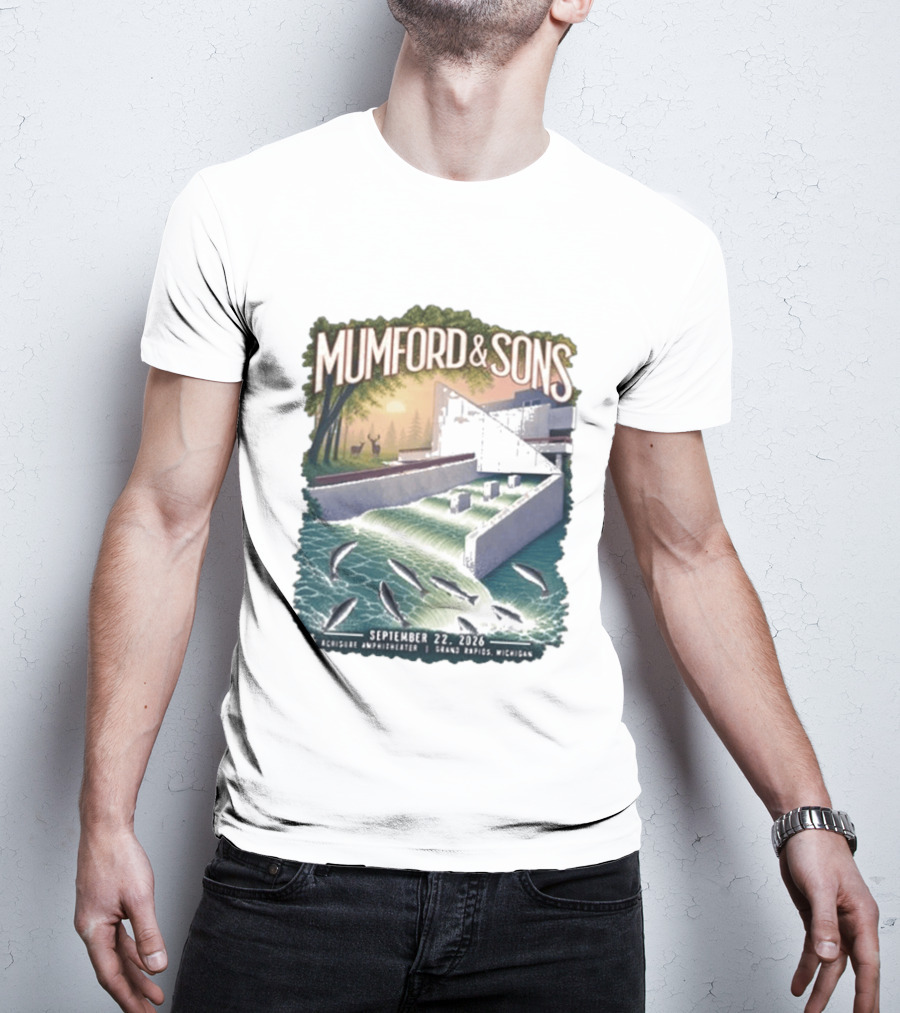 Mumford & Sons September 22 2026 Grand Rapids Michigan Acrisure Amphitheater T-Shirt