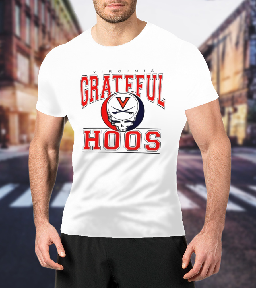 Virginia Grateful Hoos Logo UVA College Sports T-Shirt