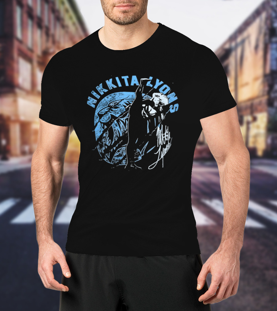 Nikkita Lyons Distressed Wrestling Signature T-Shirt