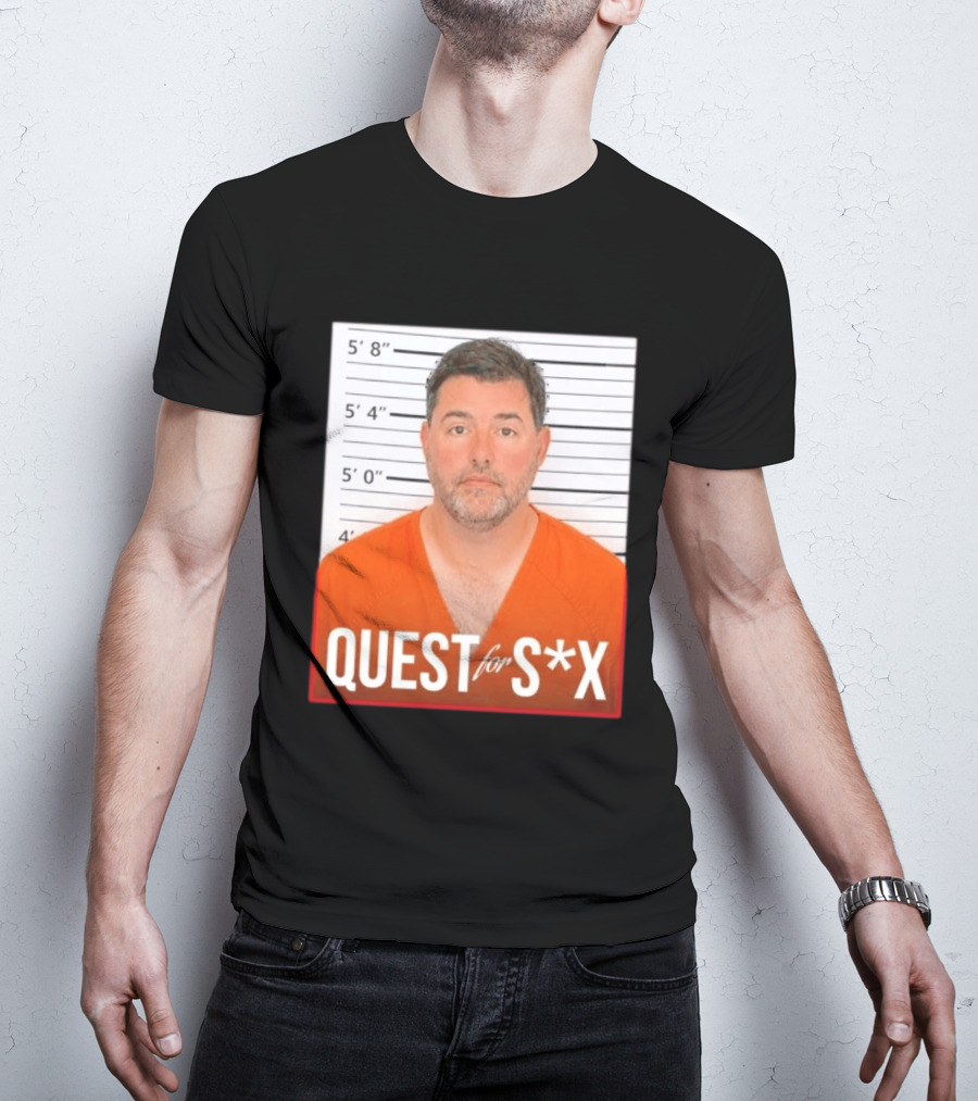 Quest For SX Shot Funny Prison Lineup T-Shirt