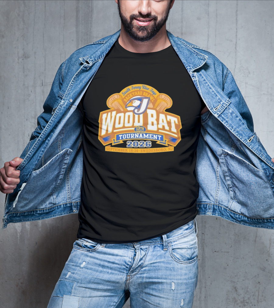 South Jersey Blue Jays Backyard Brawl Wood Bat Tournament 2026 Swedesboro NJ September 18 20 T-Shirt