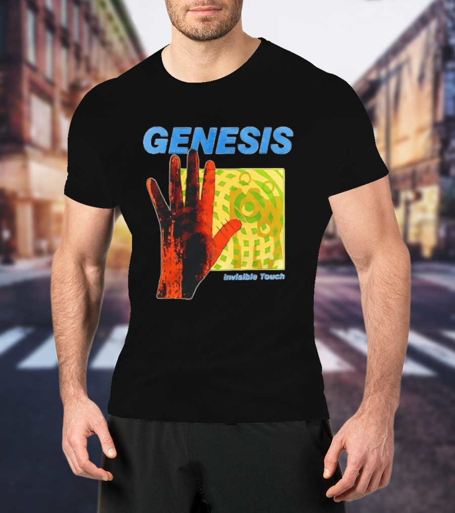 Genesis Invisible Touch Band Progressive Rock Album Cover Hand T-Shirt
