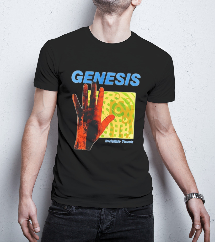Genesis Invisible Touch Band Progressive Rock Album Cover Hand T-Shirt