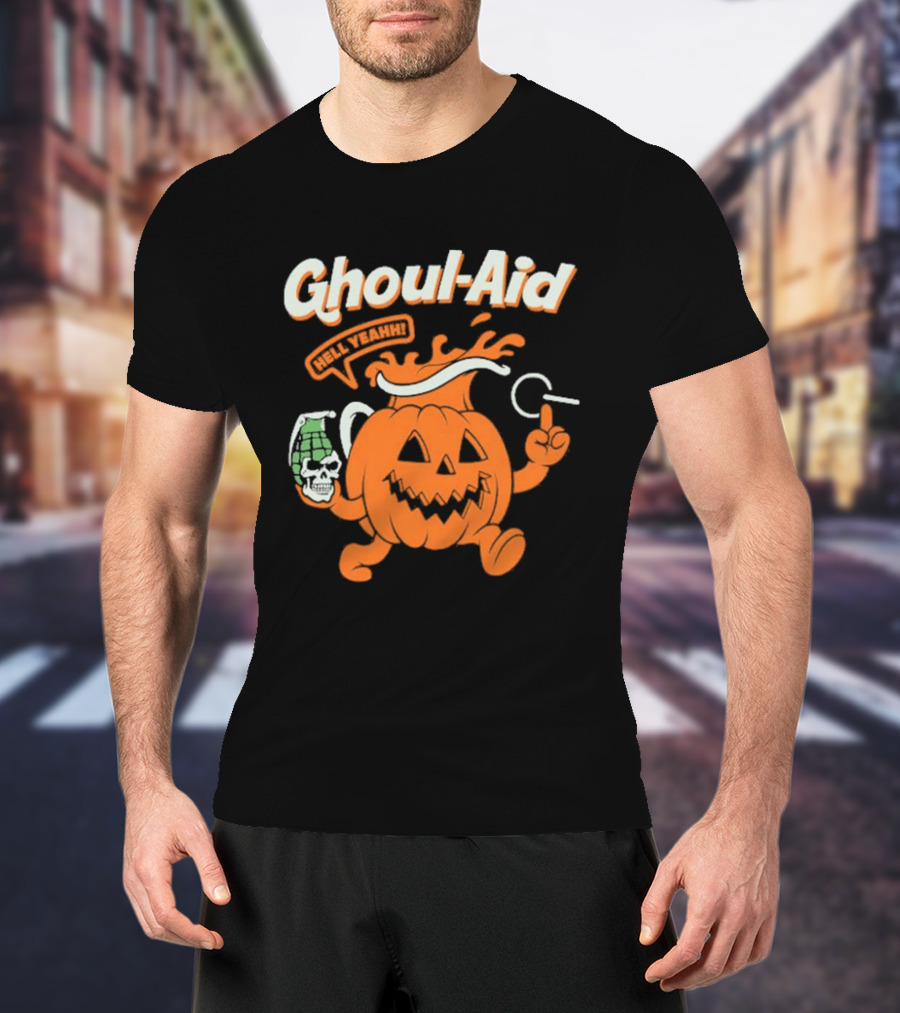 Ghoul Aid Oh Yeah Halloween Pumpkin T-Shirt