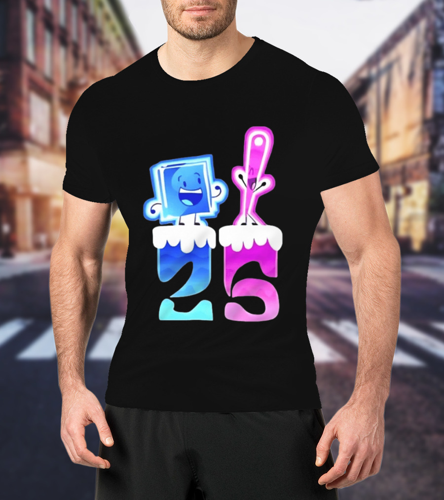 Ice Cube And Needle Battle For Dream Island 25 T-Shirt
