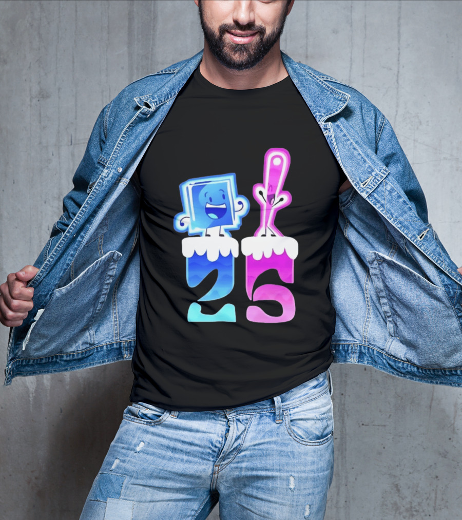 Ice Cube And Needle Battle For Dream Island 25 T-Shirt