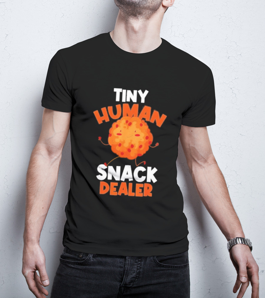 Tiny Human Snack Dealer Cookie Cute Fun Baby Outfit T-Shirt