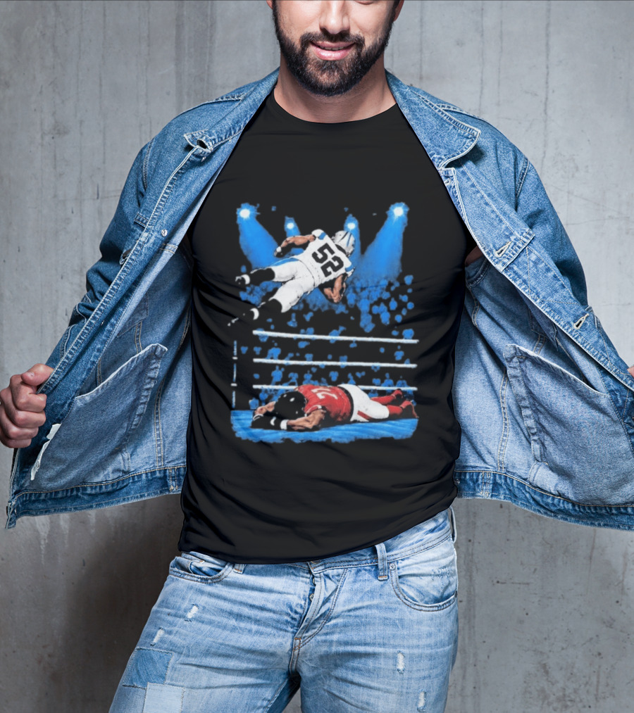Trevis Gipson 52 Elbow Drop Carolina Vs Atlanta 2026 Football Action T-Shirt