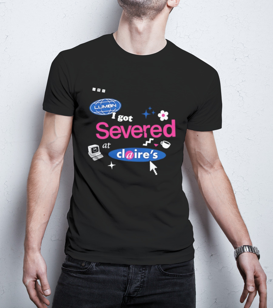Lumon Severed At Claire's Severance Laptop Coffee Flower Cup Heart Stars T-Shirt