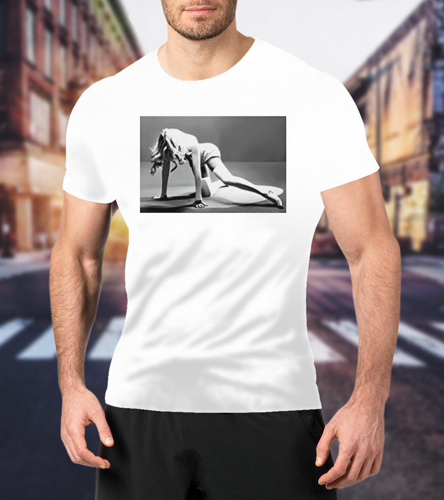 Marilyn Monroe Iconic Glamour Black And White Pose T-Shirt