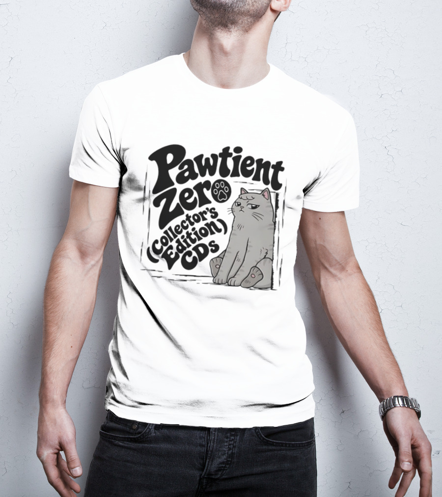 Pawtient Zero Collectors Edition CDs Cat T-Shirt