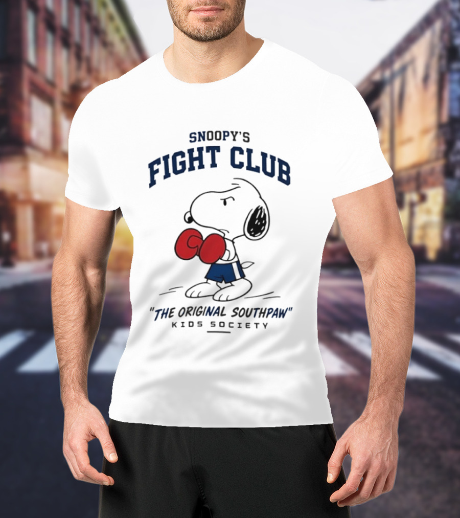 Snoopy's Fight Club Kids Society The Original Southpaw T-Shirt