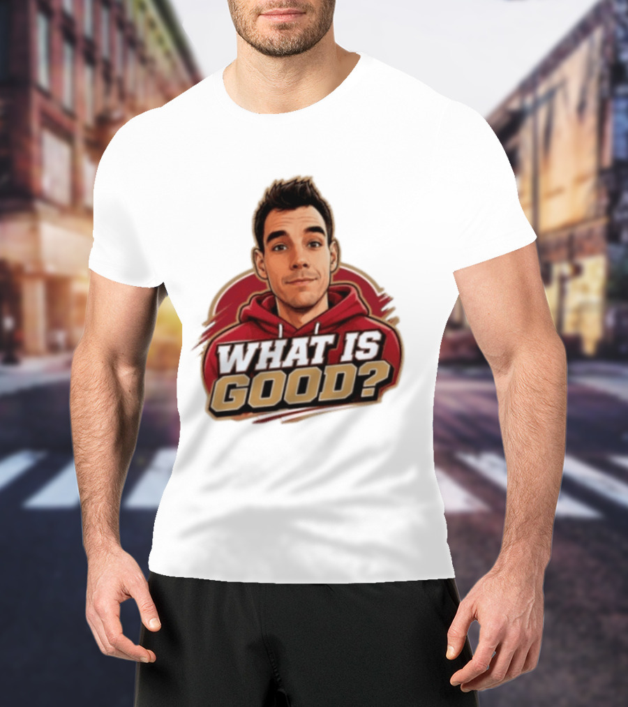 What Is Good The Gold Standard Podcast Network Cartoon T-Shirt