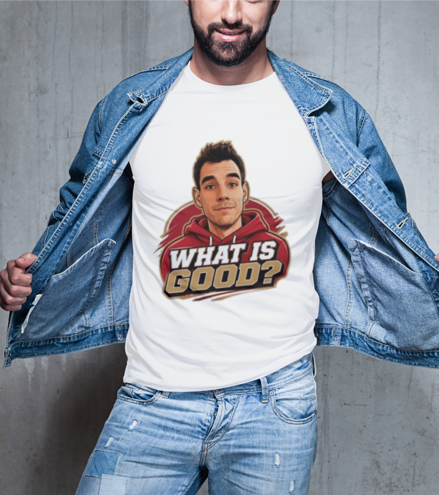 What Is Good The Gold Standard Podcast Network Cartoon T-Shirt