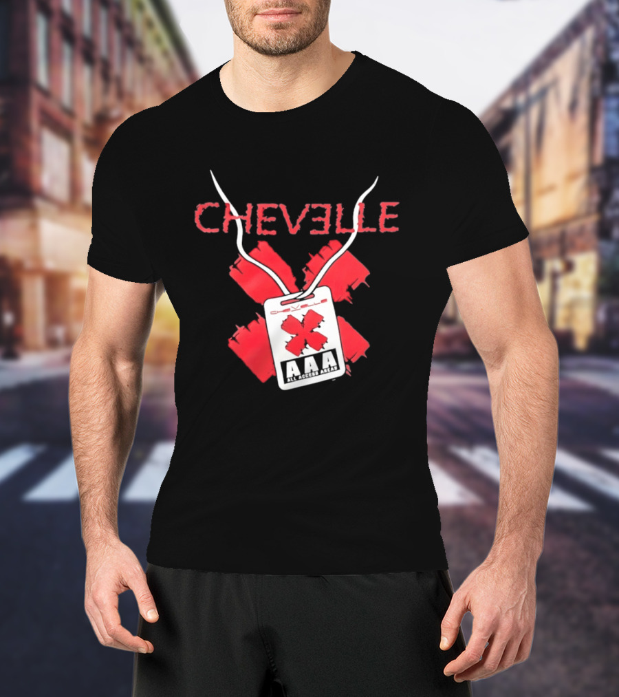 Chevelle AAA All Access Pass Red X Band Tour T-Shirt