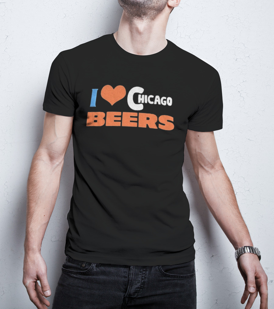 I Love Chicago Beers Dad T-Shirt