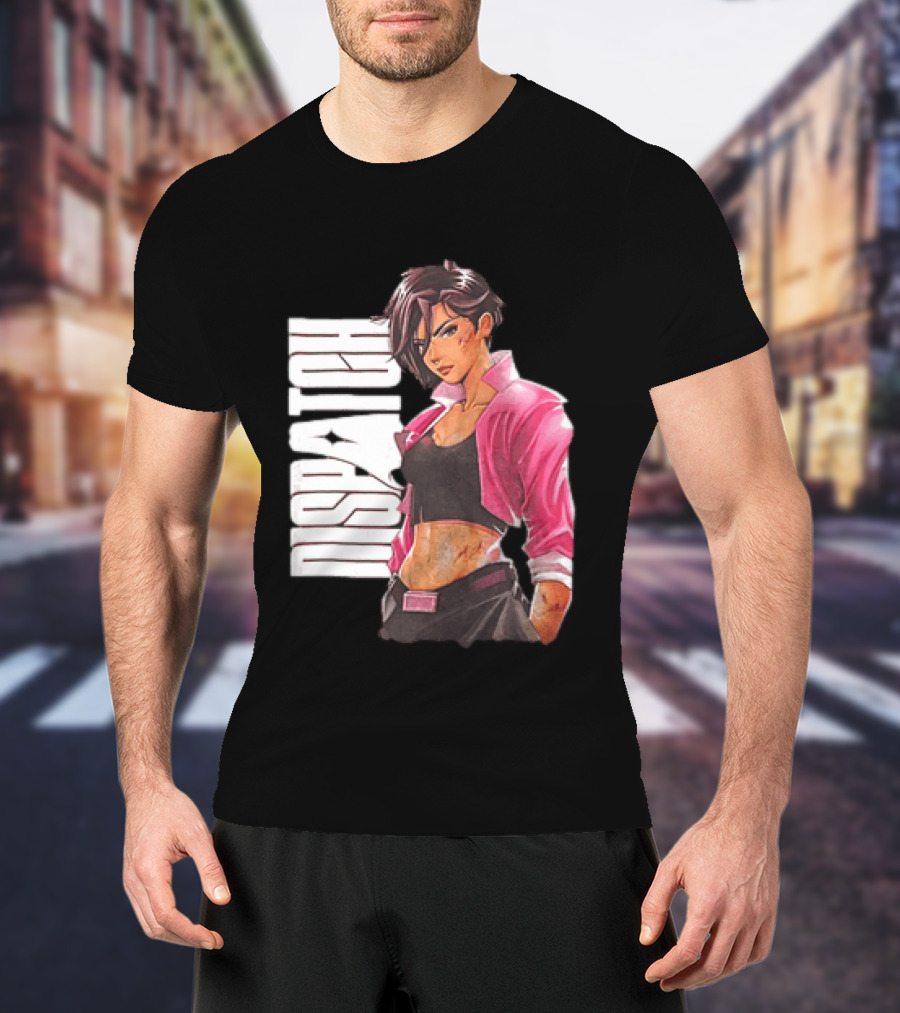 Dispatch Anime Girl Urban Style Two Sided T-Shirt
