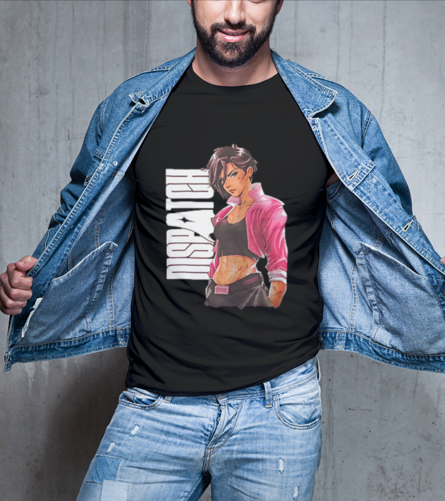 Dispatch Anime Girl Urban Style Two Sided T-Shirt
