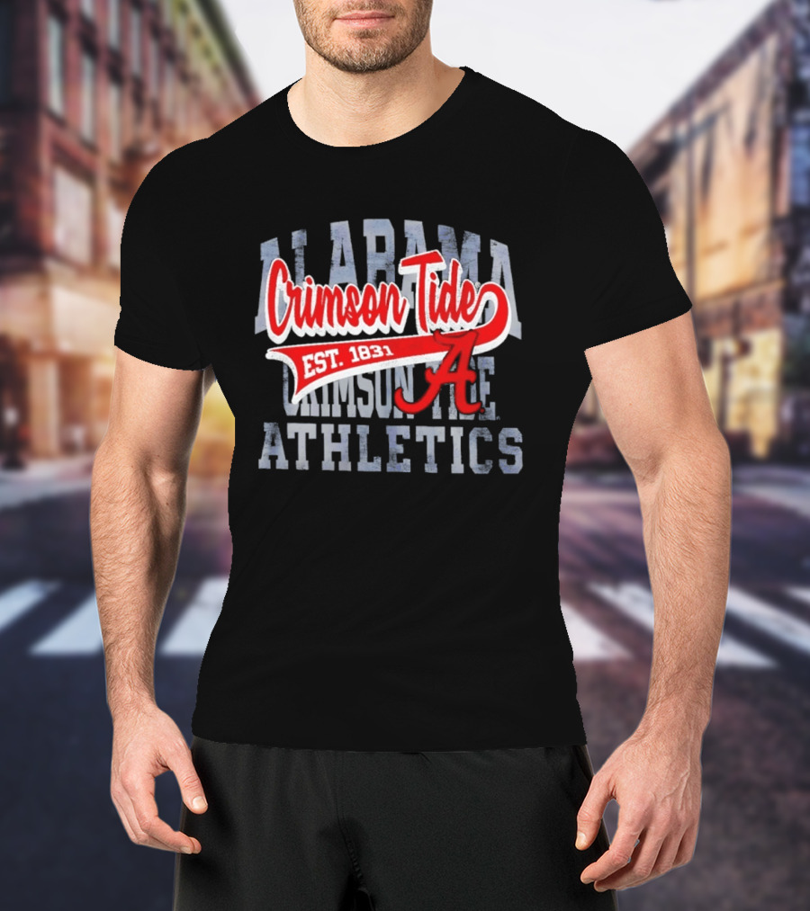 Alabama Crimson Tide Athletics Est 1831 Distressed T-Shirt