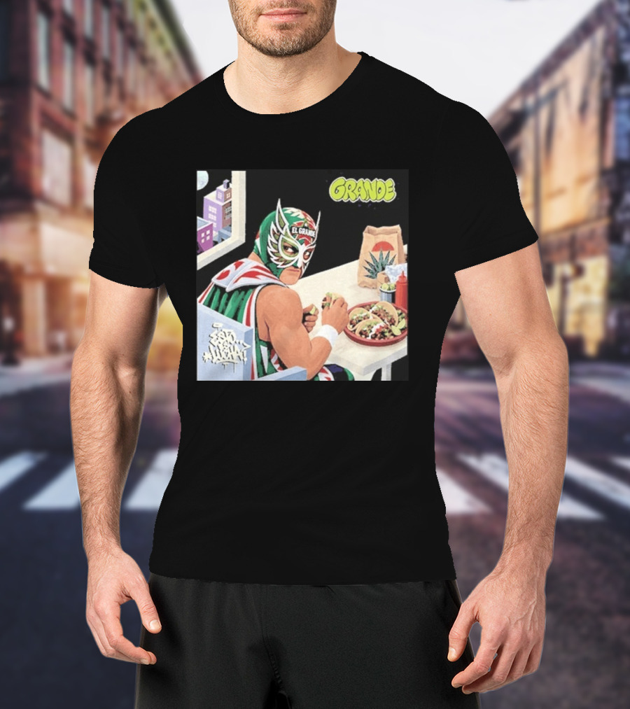 El Grande America Tacos Wrestling Luchador Comic T-Shirt