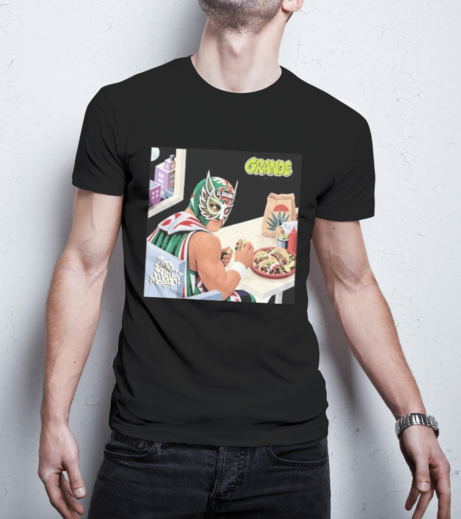 El Grande America Tacos Wrestling Luchador Comic T-Shirt