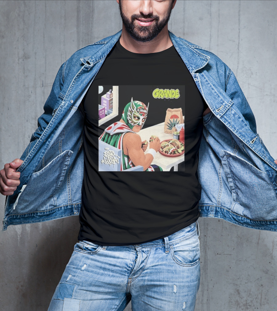 El Grande America Tacos Wrestling Luchador Comic T-Shirt