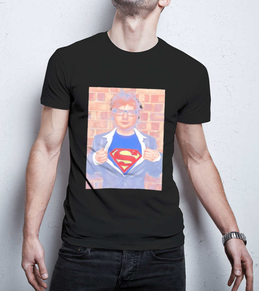 Ed Sheeran Superman Style Hero Look Iconic Rare Find T-Shirt